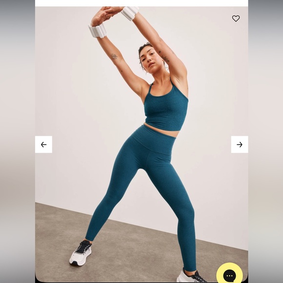 Beyond Yoga Spacedye Caught In The Midi High Waisted Legging SET in Teal, Small - Picture 2 of 10